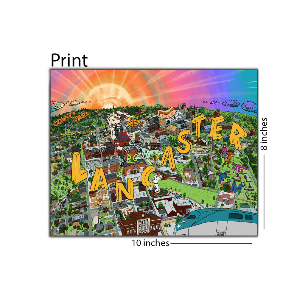 Lancaster City 8x10 Print