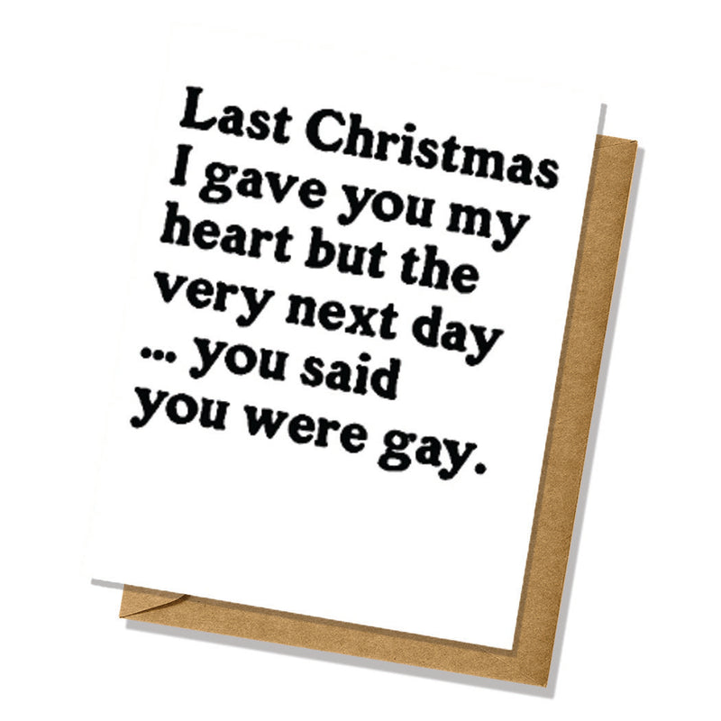 Last Christmas... Christmas/Holiday Card