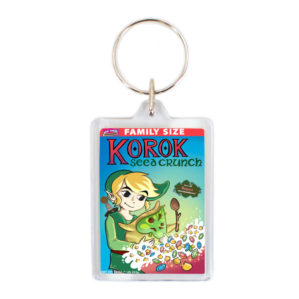 Legend of Zelda Game Cereal Plastic Keychain