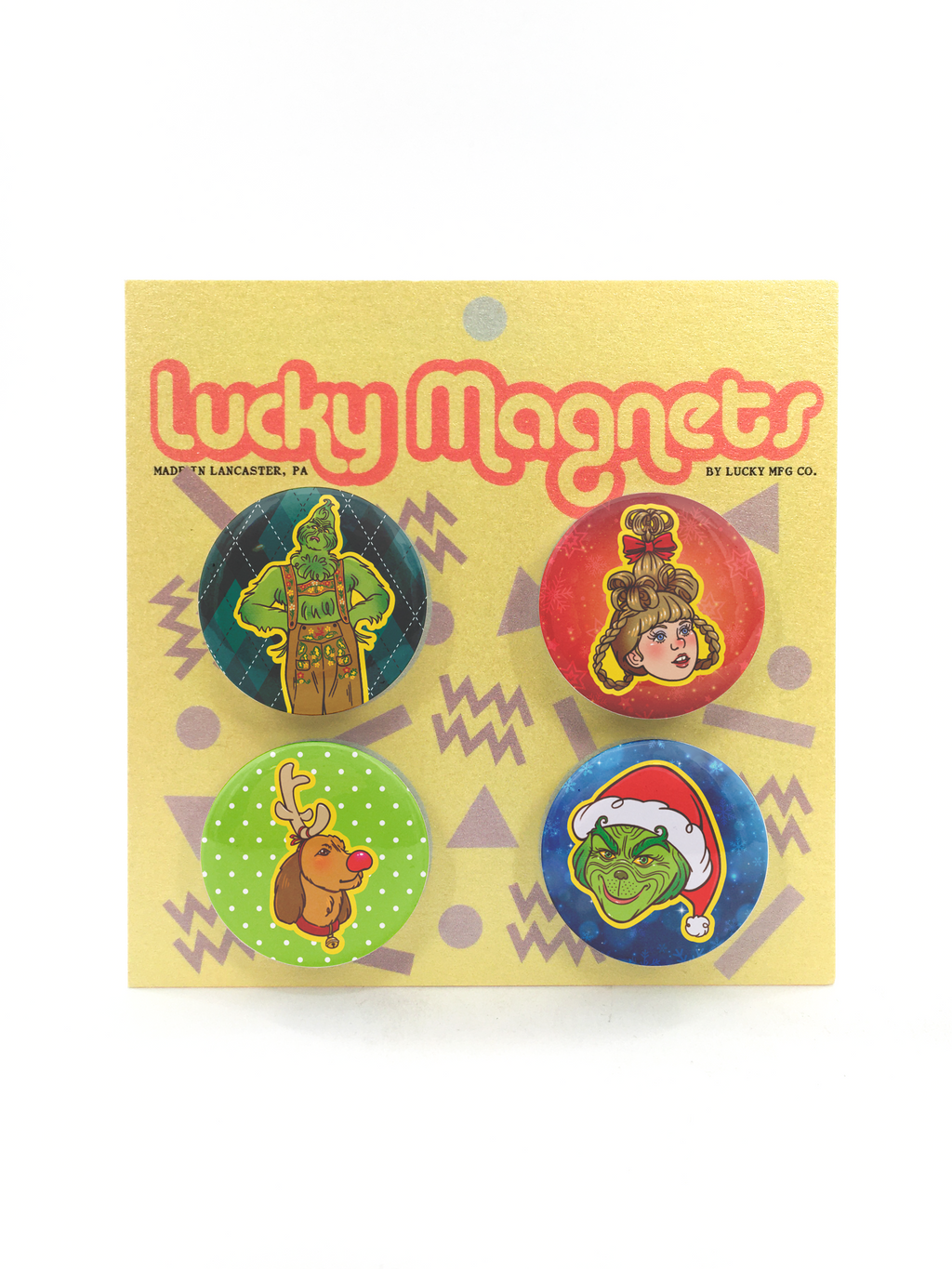 How the Grinch Stole Christmas Button Magnets Set of 4