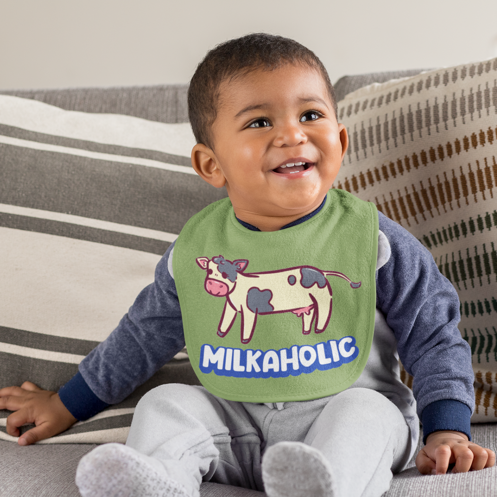 Milkaholic Baby Bib
