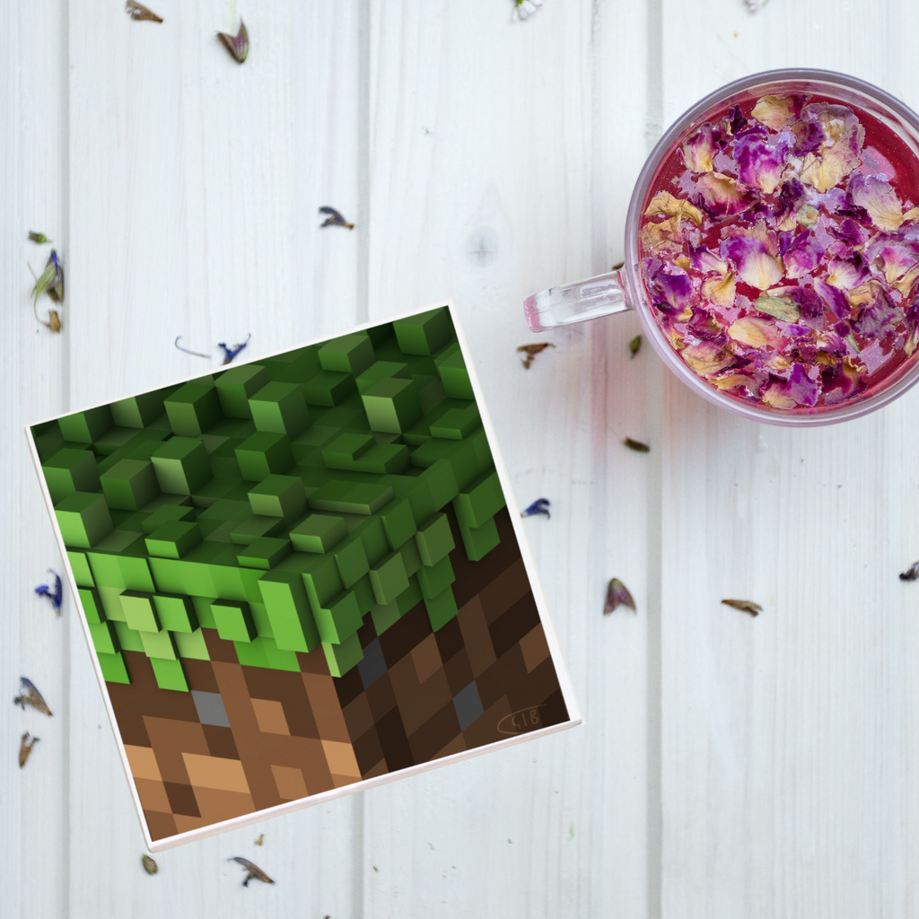Minecraft Game Soundtrack Album Coaster