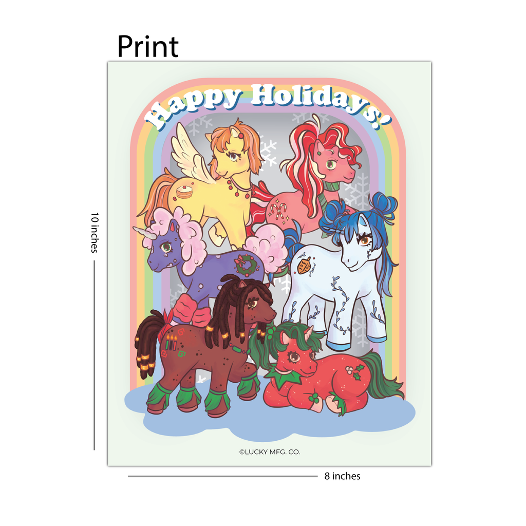 My Little Pony Holiday 8 x 10 Print