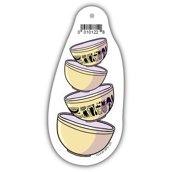 Mod Kitchen Pyrex Bowls Sticker – Madcap & Co