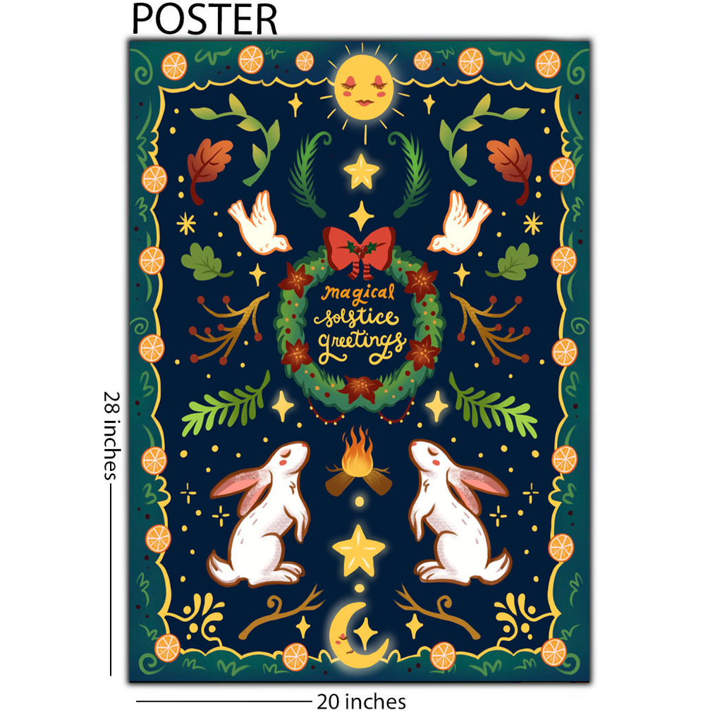 Magical Solstice Greetings 20 x 28 Poster