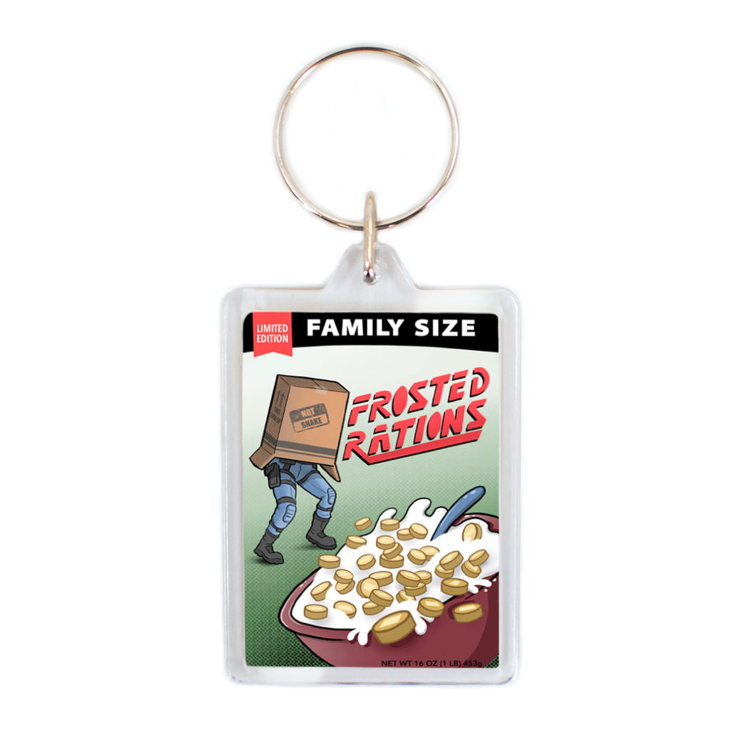Metal Gear Solid Game Cereal Plastic Keychain