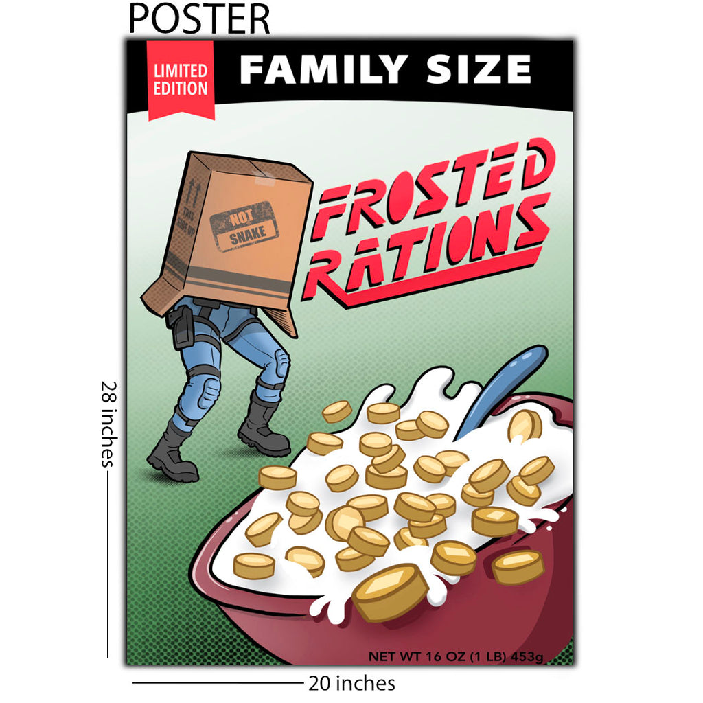 Metal Gear Solid Cereal 20 x 28 Gaming Poster