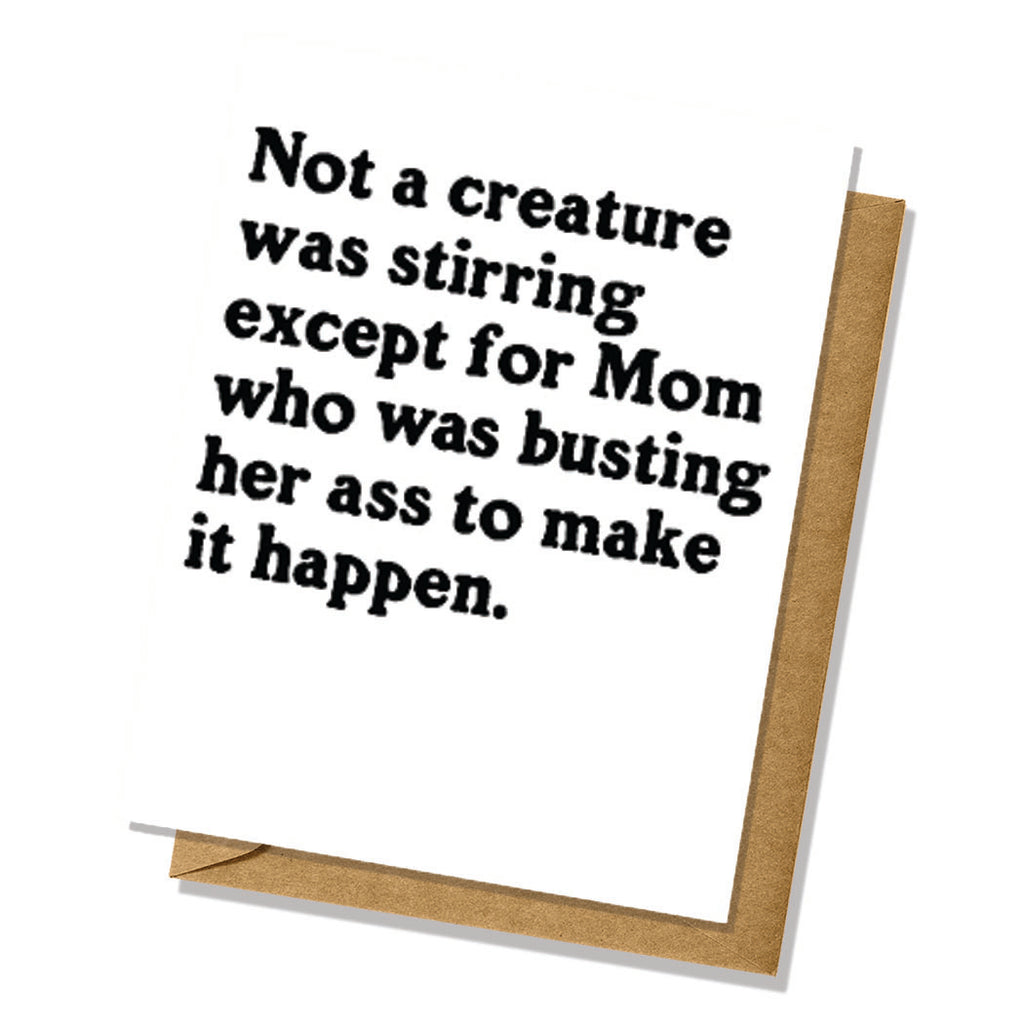 All Thanks to Mom Christmas/Holiday Card