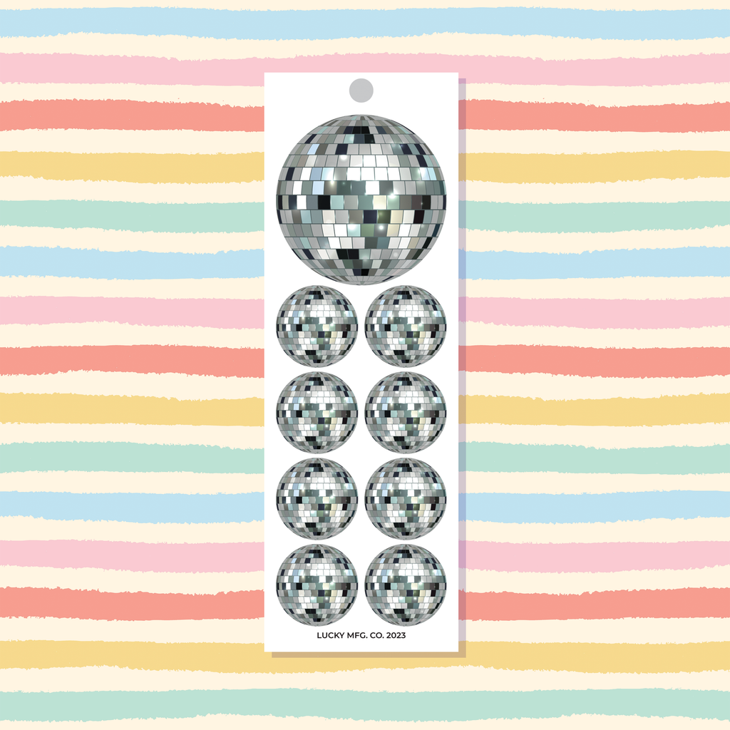Disco Balls Vinyl Sticker Strip
