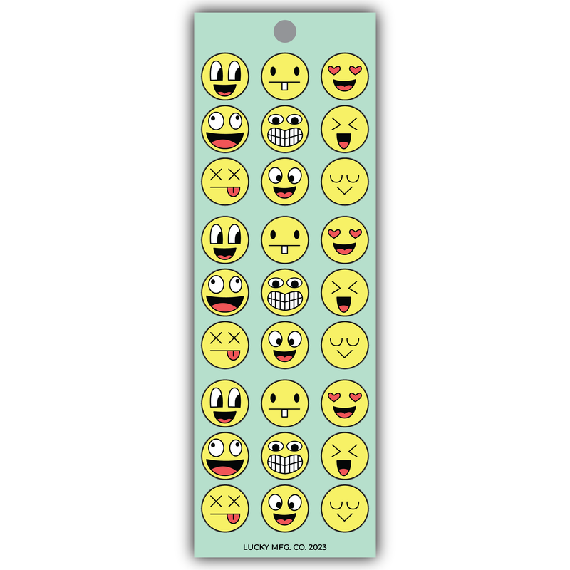 Smiley Face Emojis Vinyl Sticker Strip