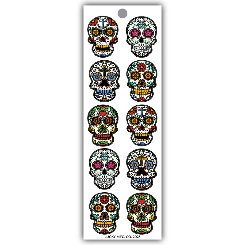 Sugar Skulls Vinyl Sticker Strip