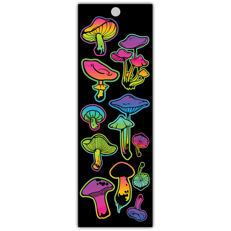 Trippy Mushrooms Vinyl Sticker Strip