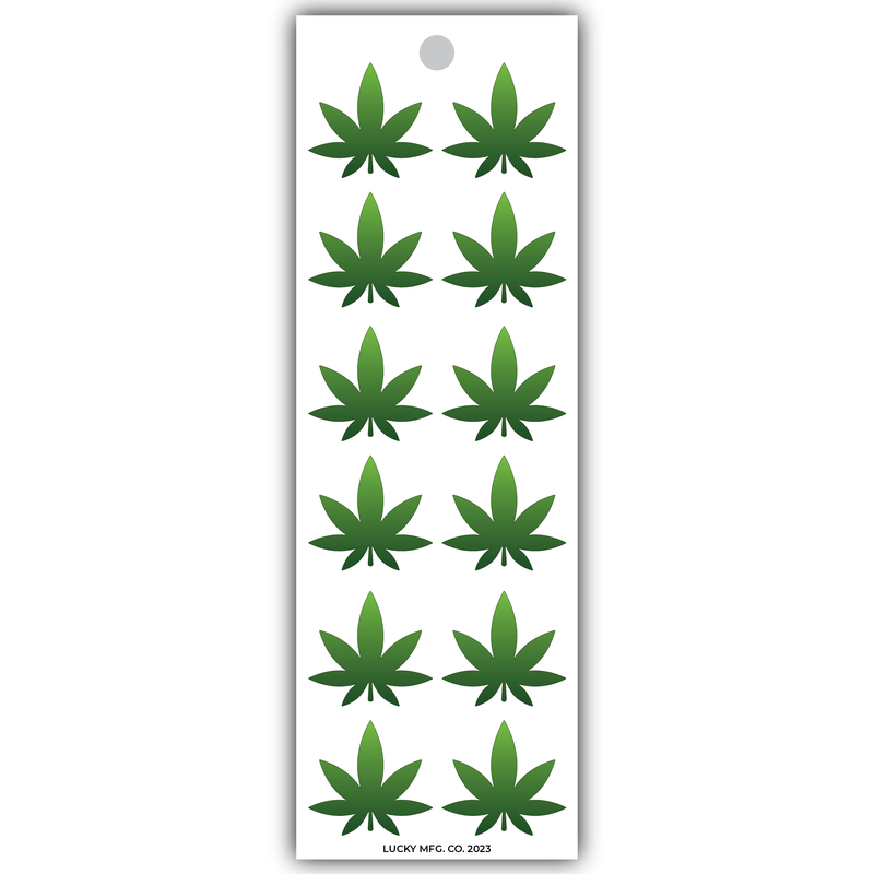 Pot Leaves Vinyl Sticker Strip