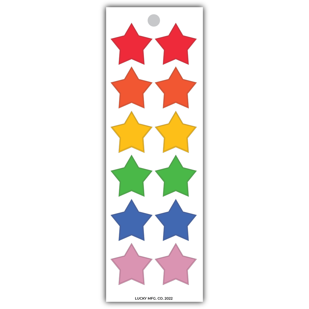 Rainbow Stars Vinyl Sticker Strip