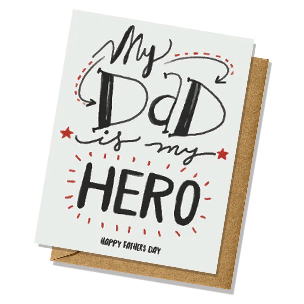 My Dad is My Hero Father's Day Card