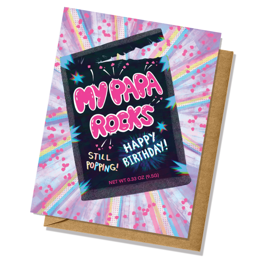 My Papa Rocks Birthday Card