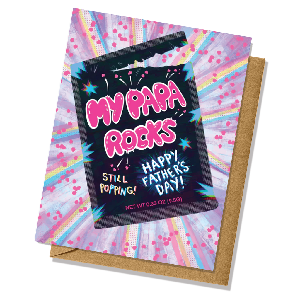 My Papa Rocks Father's Day Greeting Card
