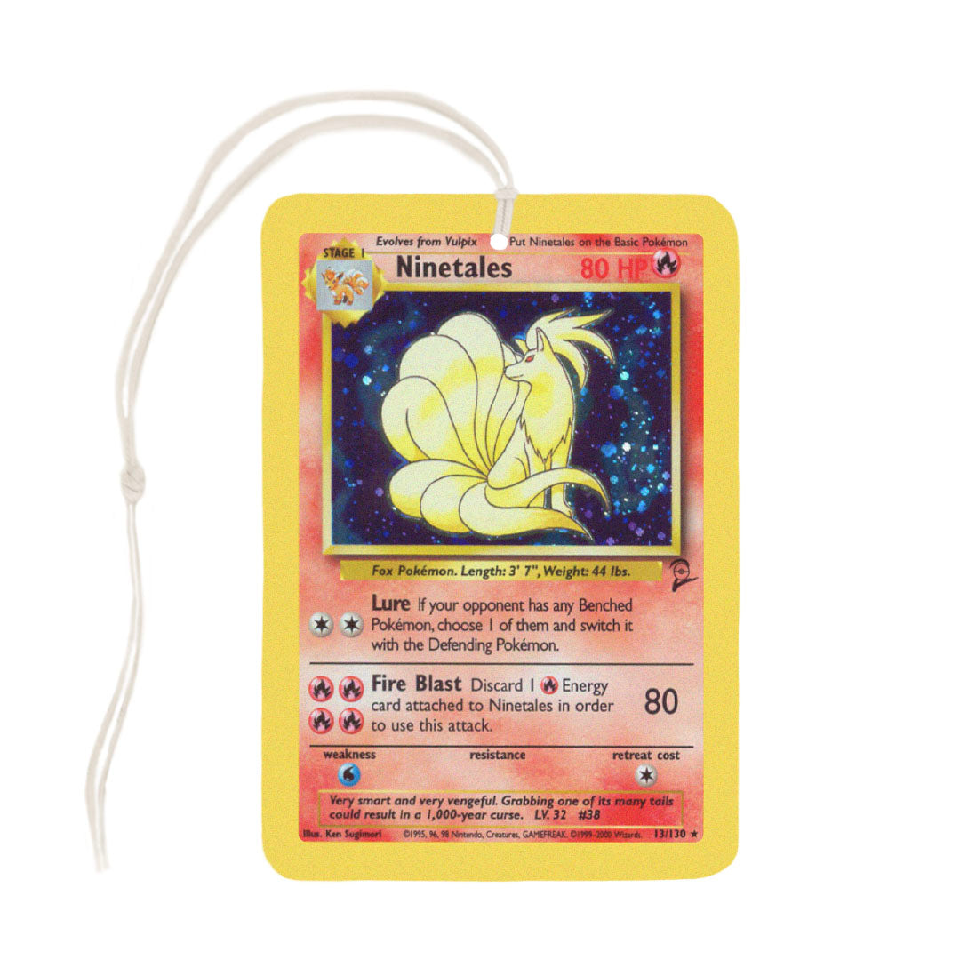 Ninetales Pokemon Card Air Freshener Ninetales Pokemon Card Air Freshener