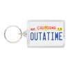 OUTATIME Back to the Future License Plastic Keychain