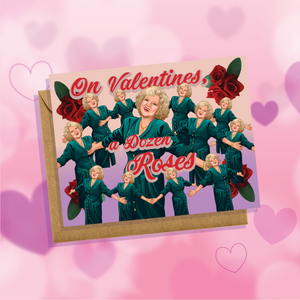 On Valentine's, A Dozen Roses Rose Nylund Golden Girls Valentine's Day Card