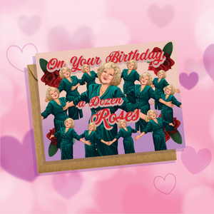 On Your Birthday, A Dozen Roses Golden Girls Rose Nylund Greeting Card