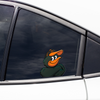 Baltimore Orioles Mascot Vinyl "Peeker" Sticker