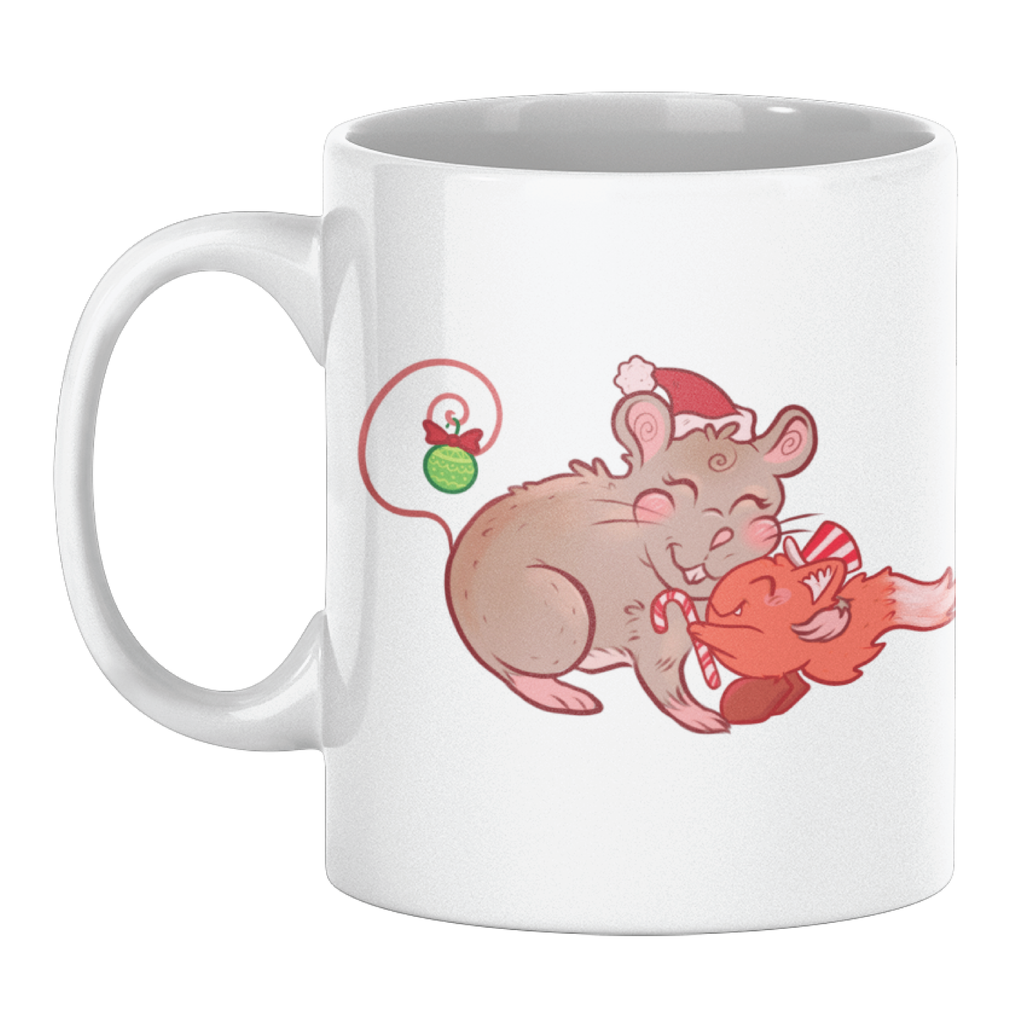 Pocket Fox Holiday Hugs Mug