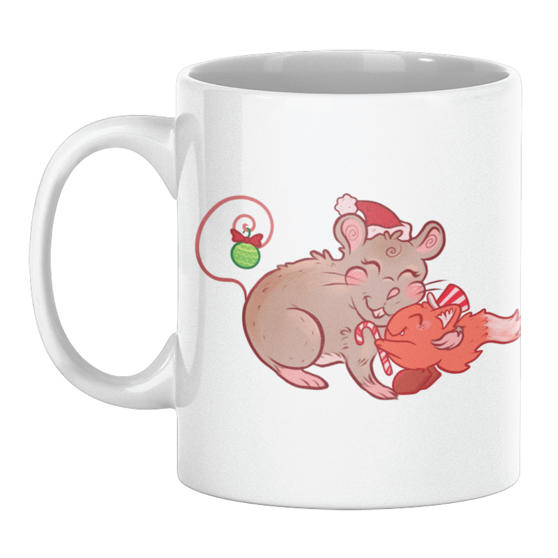 Pocket Fox Holiday Hugs Mug