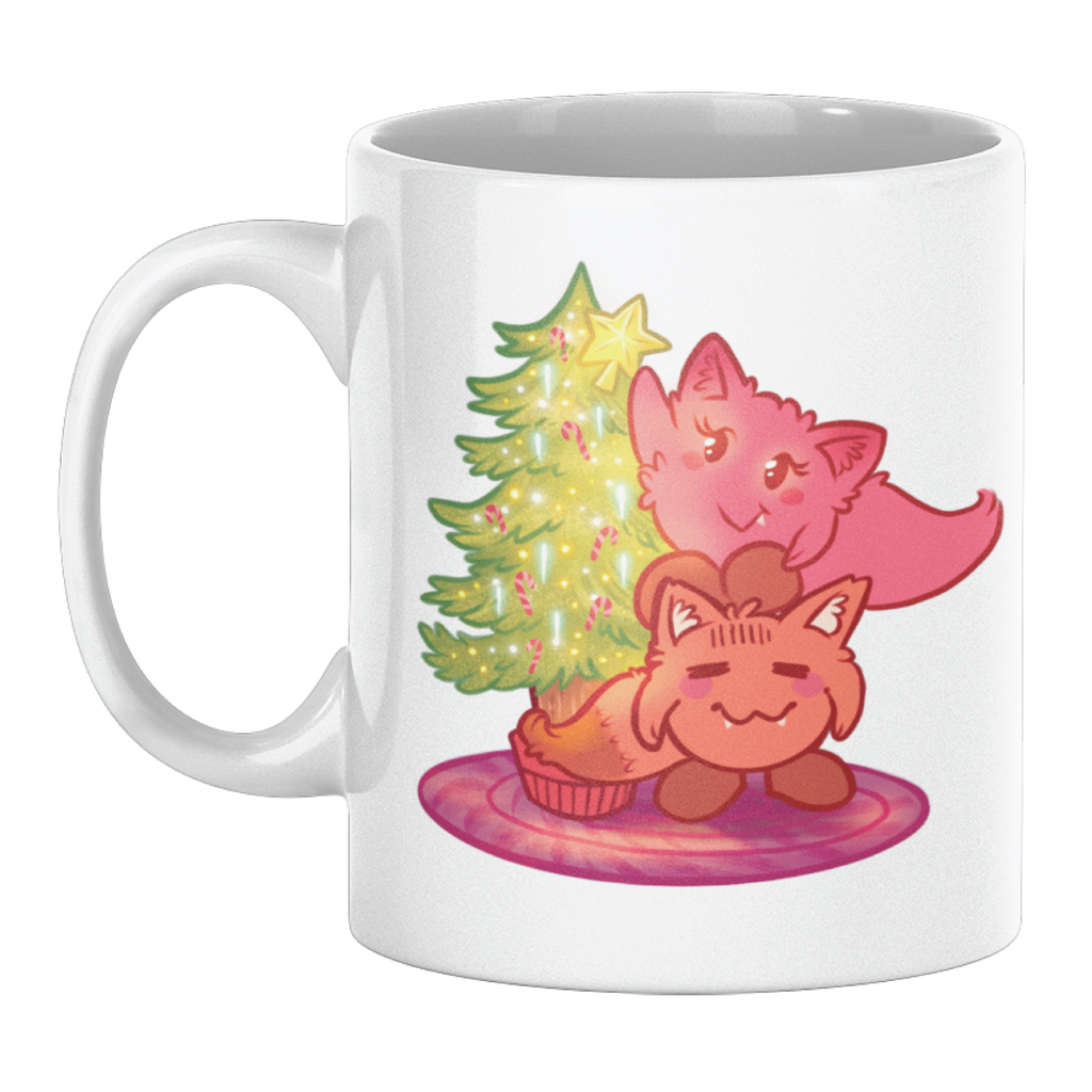 Pocket Fox Christmas Tree Mug