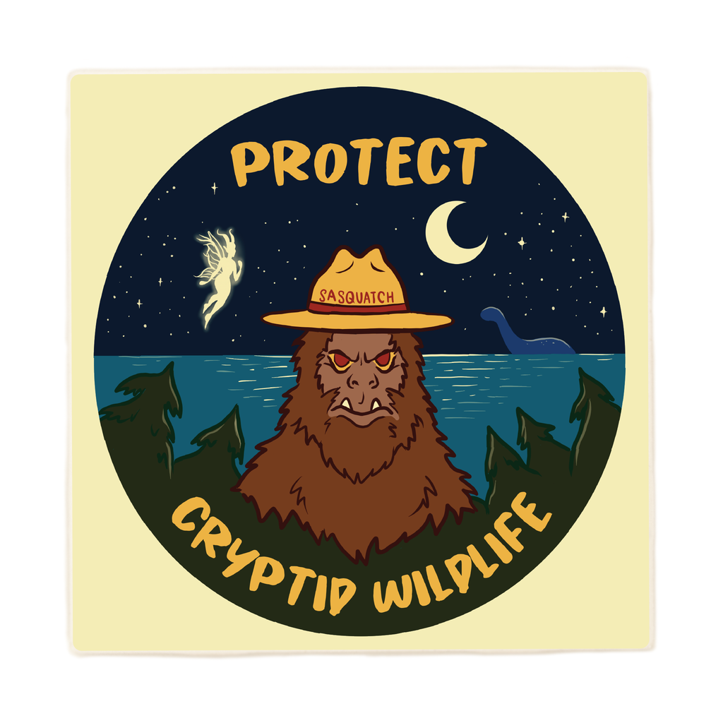 Protect Cryptid Wildlife Coaster