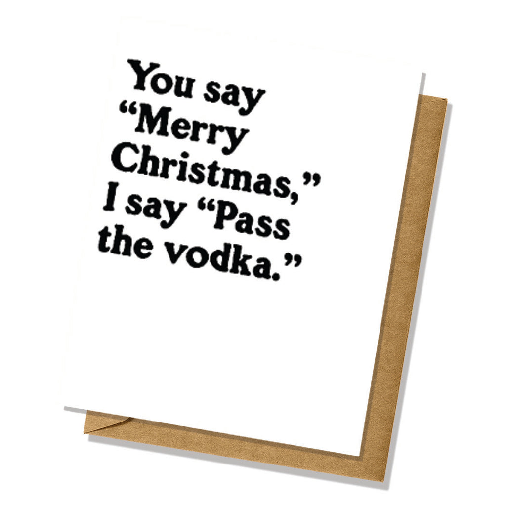 Pass the Vodka Christmas Card