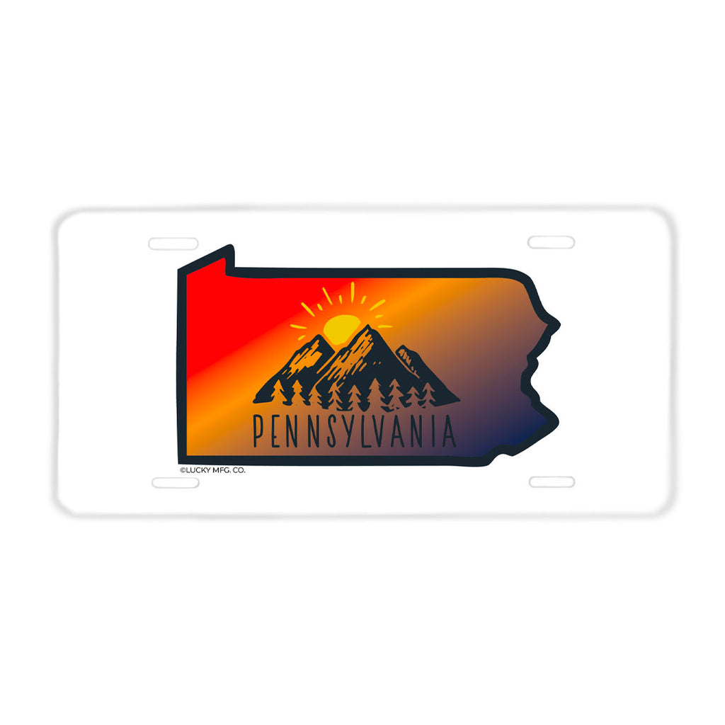 Pennsylvania Mountains License Plate