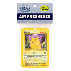 Pikachu Pokemon Card Air Freshener