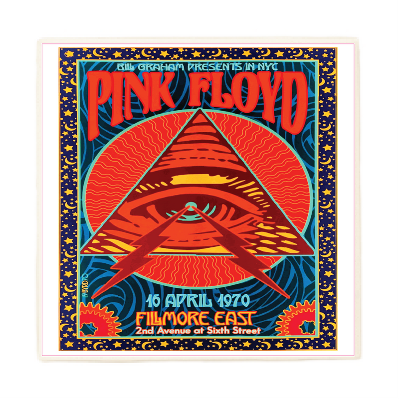 Pink Floyd Vintage Concert Poster Coaster