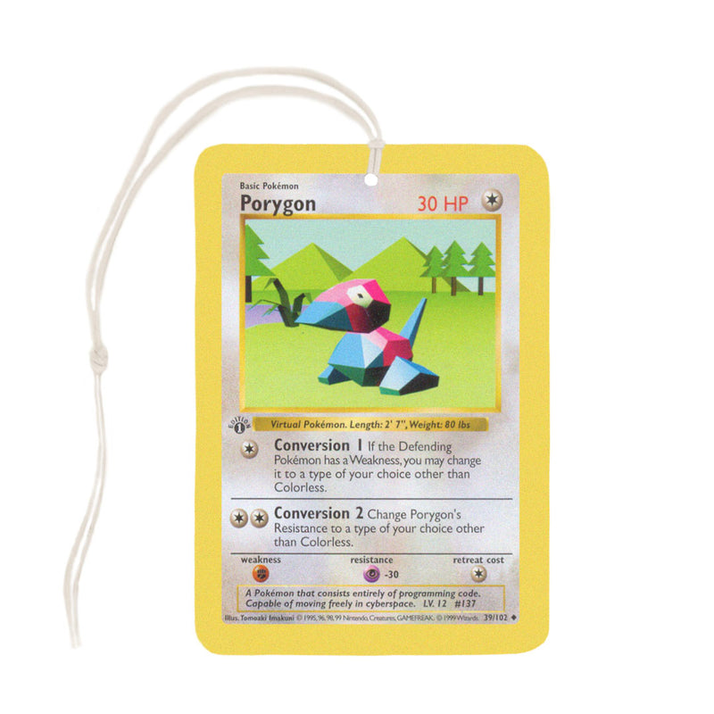 pokemon card porygon Porygon Pokemon Card Air Freshener – Madcap & Co