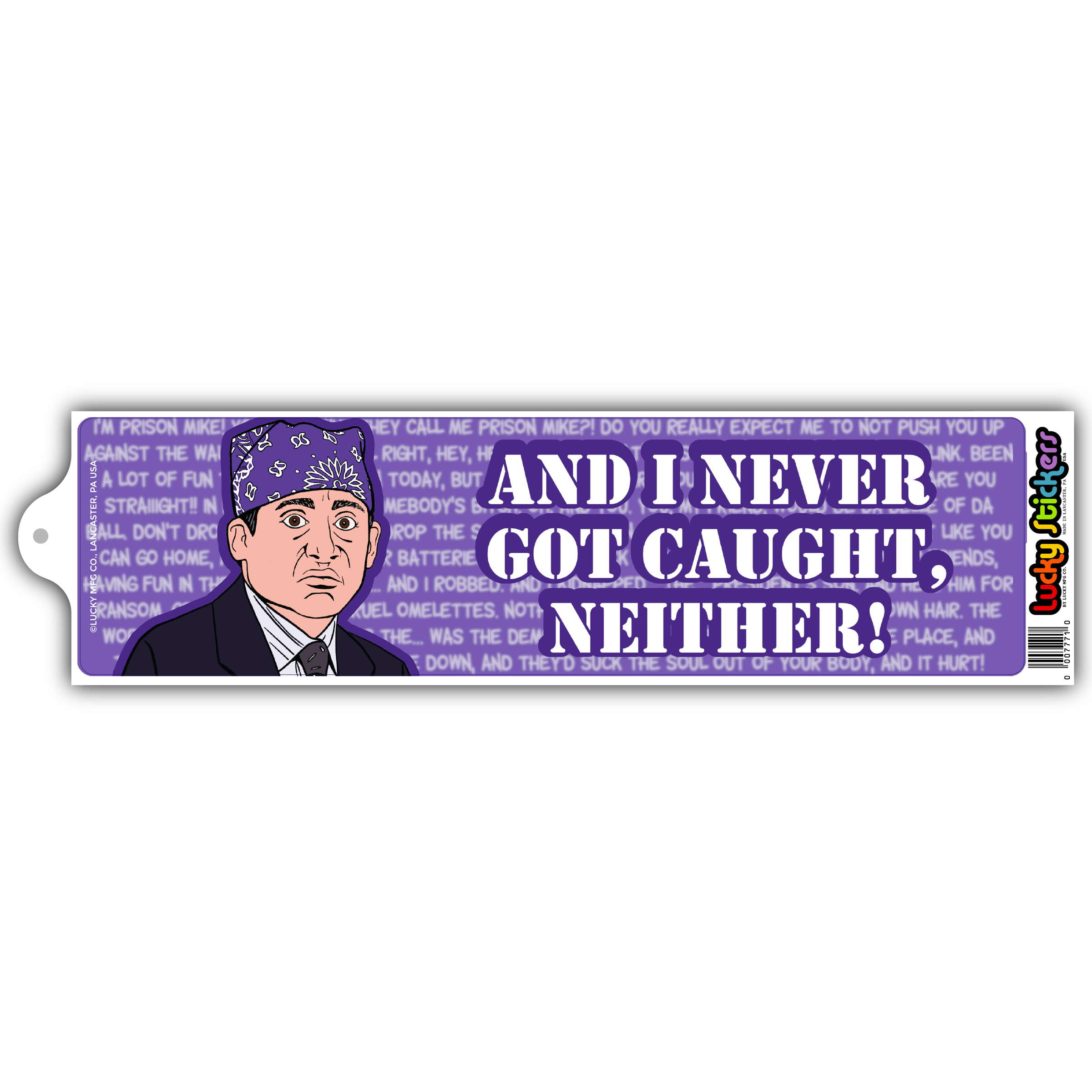 Prison Mike Bumper Sticker – Madcap Co