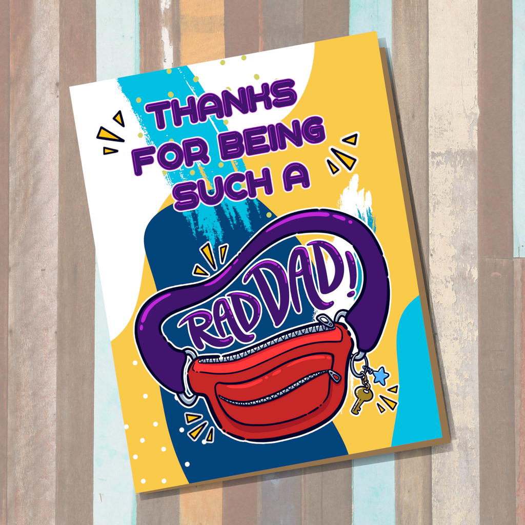 Thanks for Being a Rad Dad Father's Day Greeting Card