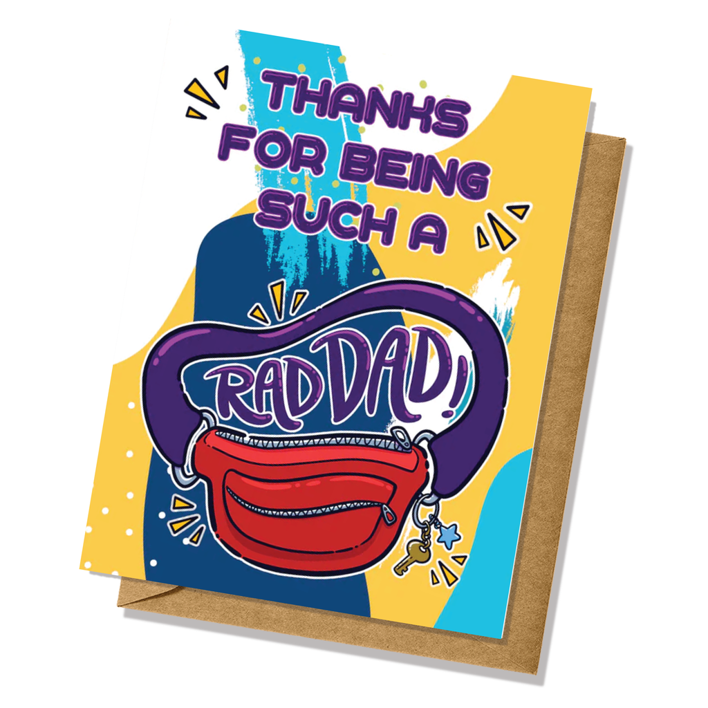 Thanks for Being a Rad Dad Father's Day Greeting Card