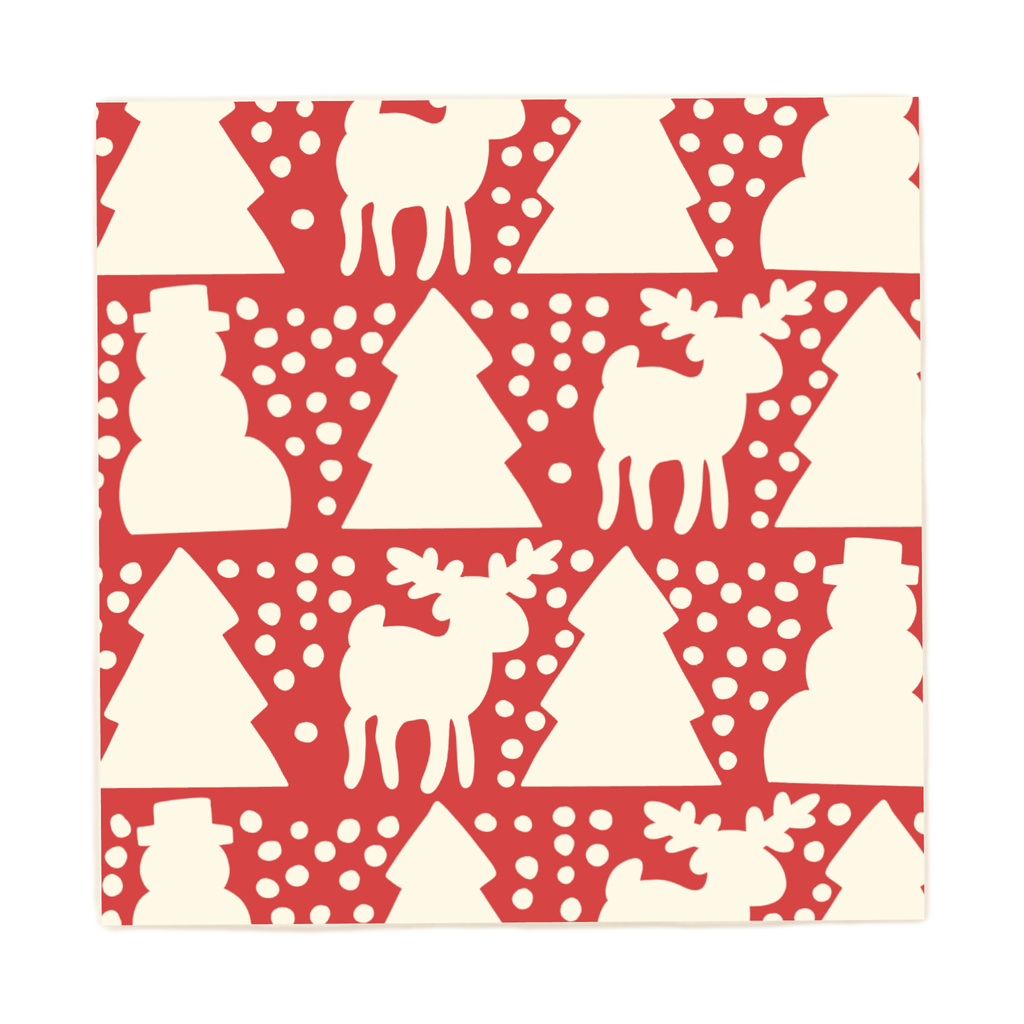 Reindeer Holiday Pyrex Inspired Coaster