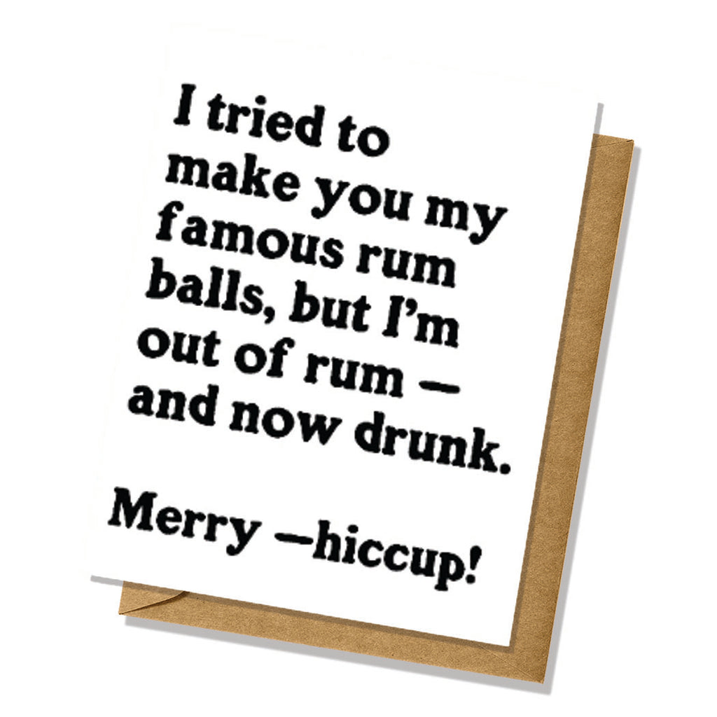 Famous Rum Balls Christmas/Holiday Card