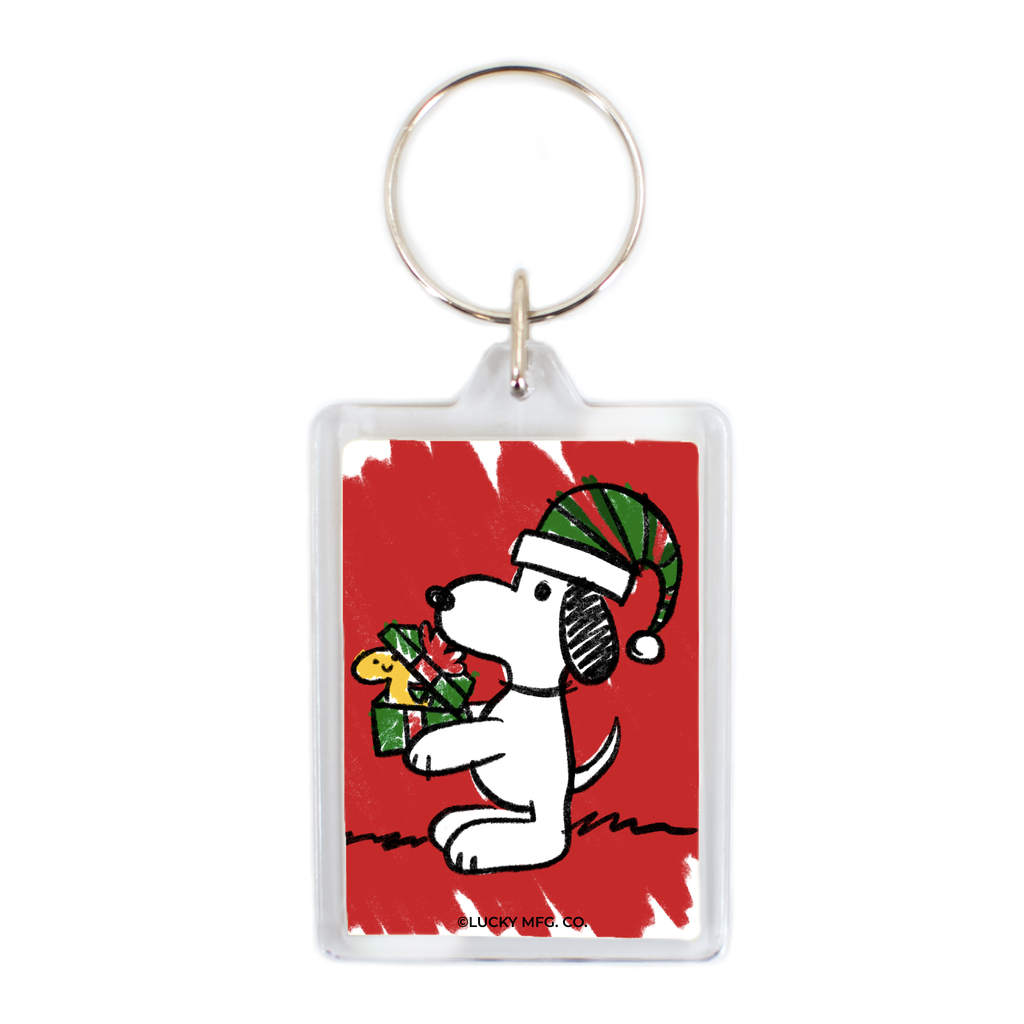 "Snoppy And Woofstick" Gift Holiday Keychain