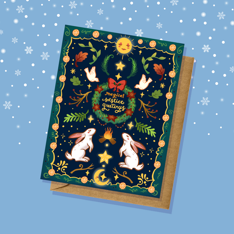 Magical Solstice Greetings Card