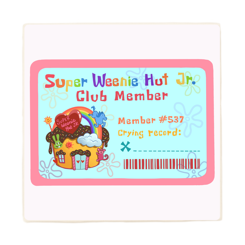 Super Weenie Hut Jr. Member Card Coaster