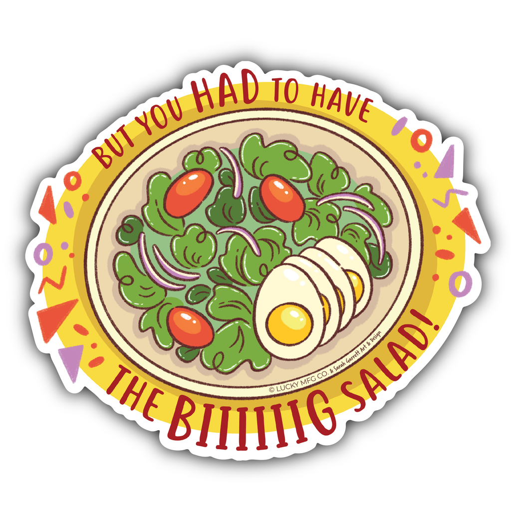 "Biiig Salad!" Seinfeld Vinyl Sticker