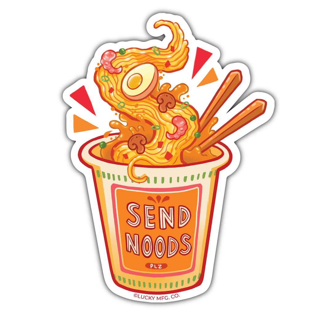Send Noods Ramen Vinyl Sticker