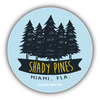 Shady Pines Logo Golden Girls Vinyl Sticker