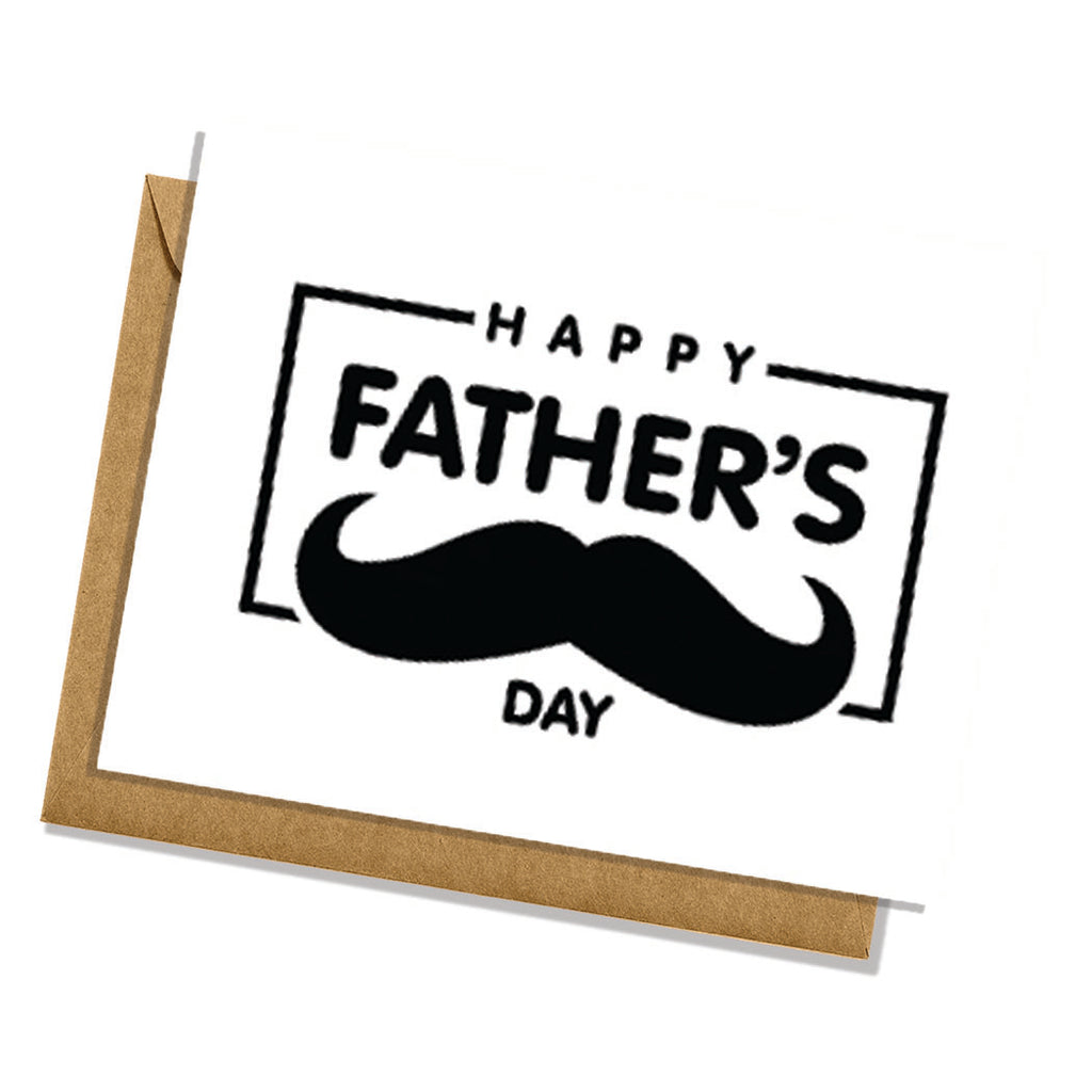 Simple Mustache Father's Day Card