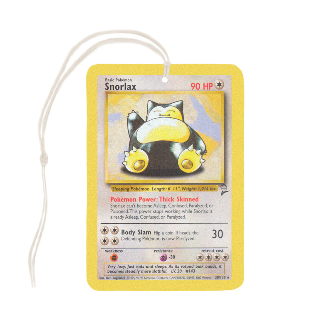 Snorlax Pokemon Card Air Freshener Madcap & Co Snorlax Pokemon Card Air Freshener Madcap & Co