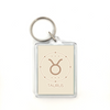 Taurus Vintage Illustration Plastic Keychain