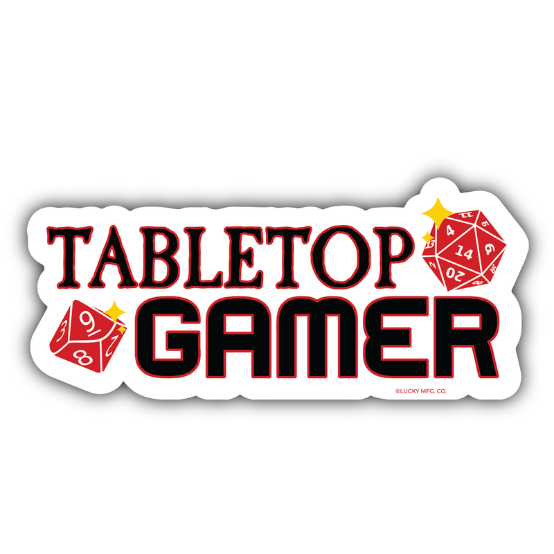 Tabletop Gamer Vinyl Sticker